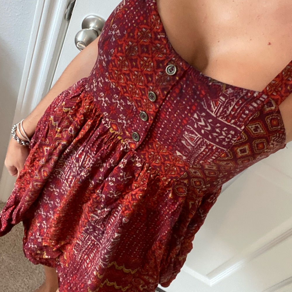 Forever 21 Bordeaux printed mini dress